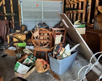 Garage Junk  ready to be discovered
