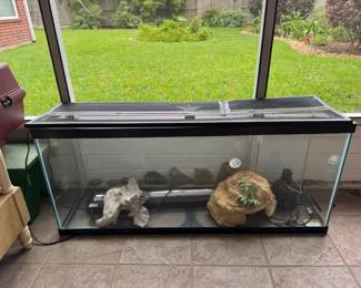 20 gallon Reptile  with additional accessories - closed top included