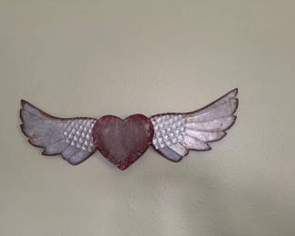 Winged heart med- large wall art