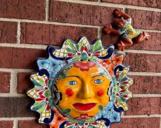 Talavera Pottery Sun-shape - Meican vibrant colors