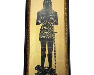 Pair of Framed Brass Rubbing Replicas of Edward the Black Prince and Sir Roger de Trumpington