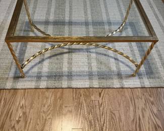 Coffee Table with Gold Leaf Finish