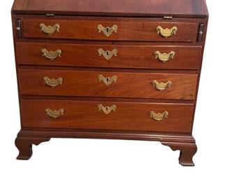 Slant front Drop Leaf Mahogany Writing Desk