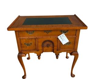 Eldred Wheeler 4 Drawer Lowboy Tiger Maple with Slate Top