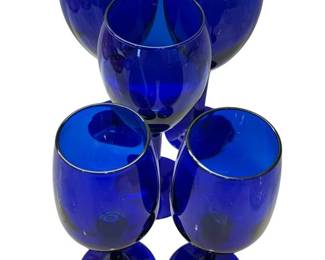 Cobalt Blue Wine Glasses