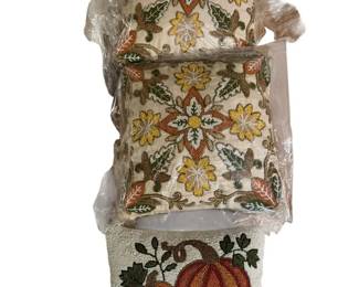 3 Beautiful Beaded Accent Pillows