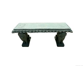 Verde Color Concrete Bench