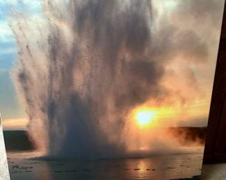 Geyser Eruption Canvas Print