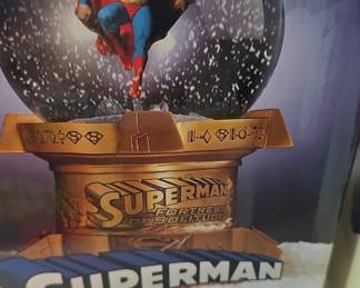 Superman Fortress of Solitude Cold-Cast Porcelain Snow Globe