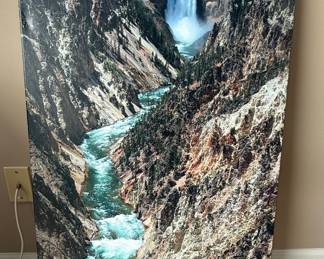 Yellowstone National Park Grand Canyon Waterfall Canvas Print