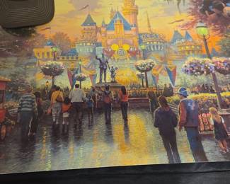 Thomas Kinkade Disneyland 50th Anniversary Art Print