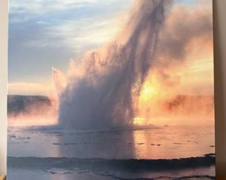 Geyser Eruption Canvas Print
