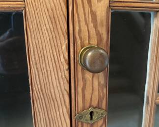 Pine Display Cabinet