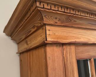 Pine Display Cabinet