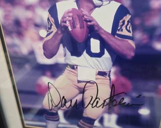 Dan Pastorini Autographed Los Angeles Rams Photograph