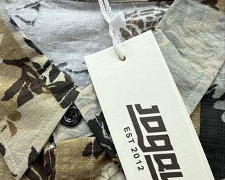 JOGAL Est. 2012 Men's Short Sleeve Button-Up Shirt