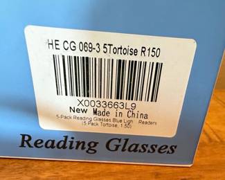 HE CG 069-3 Tortoise Reading Glasses 5-Pack