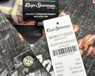 Reyn Spooner AC/DC "Back in Black" Button-Up Shirt