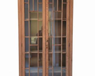Pine Display Cabinet