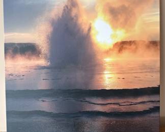 Geyser Eruption Canvas Print