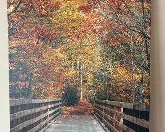 Autumn Bridge Canvas Print