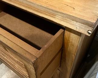 Rustic Style 3-Drawer Nightstand