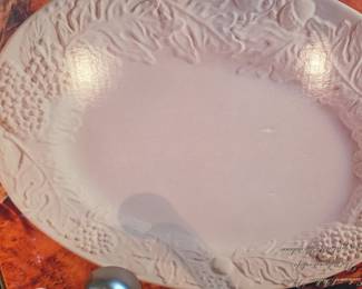 Embossed Grapevine Italian Platter