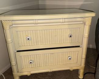 Faux Bamboo nightstand 