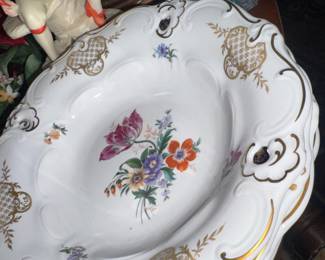 Herend style plates Weimar porcelain I think