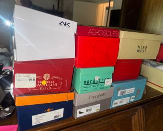 Lots of boxes of shoes, not necessarily the right ones... 