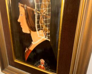 reproduction of La Bella Principessa Leonardo Da Vinci 