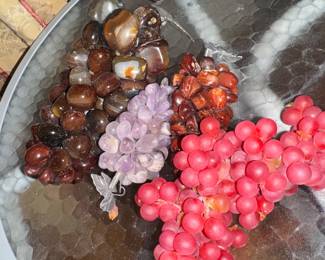 plastic faux grapes
