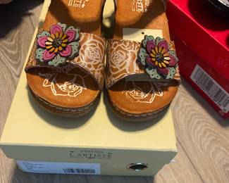 One of many pairs of brand new shoes….
