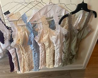 M. Rena White Ruched Fitted Camisole