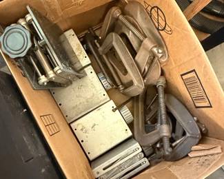 Assorted Metal Clamps and Fixtures Lot B