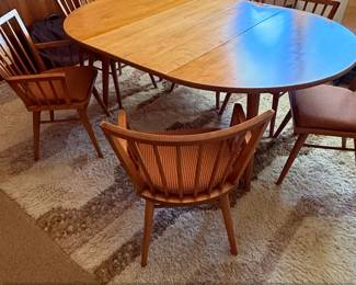 MidCentury Modern Ercol Dining Table and Chairs Set
