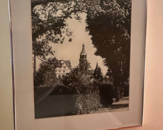 Framed Black and White Photograph of Frederiksborg Castle