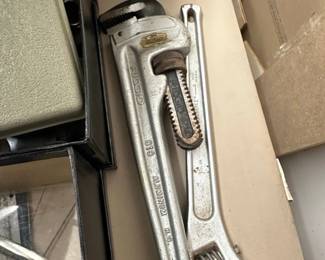 RIDGID Aluminum Pipe Wrench and Adjustable Wrench