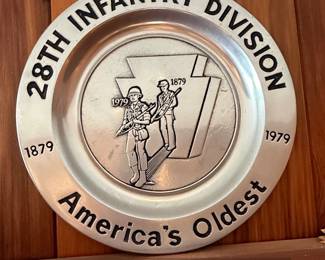 th Infantry Division Keystone Commemorative Plate 