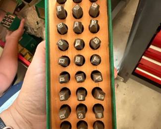 Brookstone Company Metal Letter Stamp Set