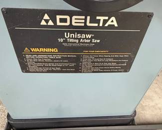 Delta Unisaw Tilting Arbor Saw with Dust Collector second image