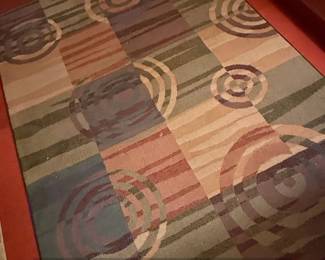 Mohawk Home New Wave Picasso Wine Abstract Area Rug