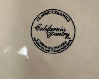 California Pantry Scroll Pattern Ceramic Plate second image