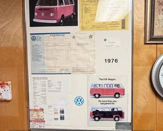 Volkswagen Bus Vintage Sales Material Display