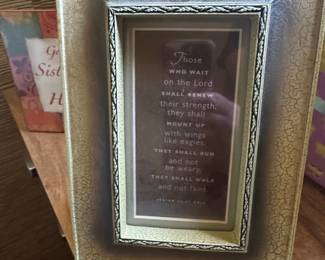 Isaiah Those Who Wait On The Lord Inspirational Verse Photo Frame