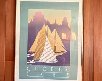 Quebec Sailboat Poster