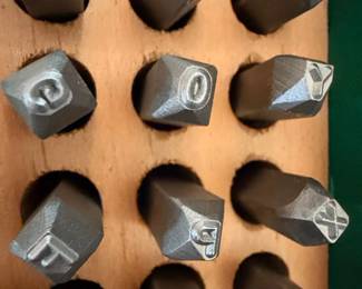 Brookstone Company Metal Letter Stamp Set second image