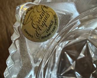 Cristal dArques Diamant Pattern Lead Crystal Ashtray third image