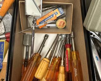 Assorted Screwdrivers and Tools including Xcelite and Nicholson