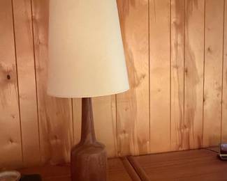 MidCentury Modern Solid Teak Table Lamp